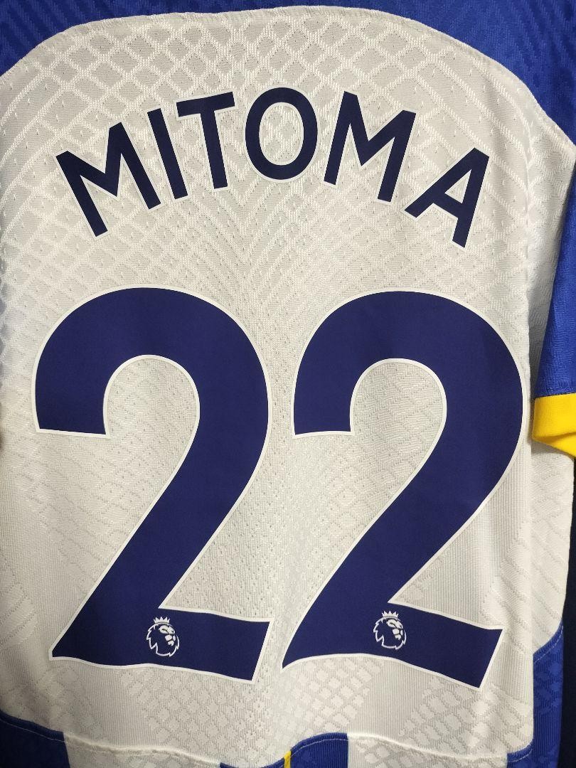 Brighton & Hove Albion Mitoma 22番シャツ Kaoru Mitoma Signed Brighton & Hove Albion Shirt Away 2023