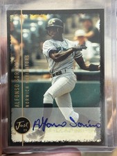 RARE! 1999 Just Memorabilia Swing Black Alfonso Soriano RC Yankees 2/50 MINT