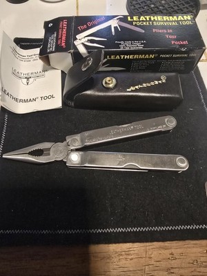 LEATHERMAN ORIGINAL PST MULTITOOL WITH LEATHER SHEATH NEW IN THE BOX RARE