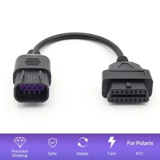 OBD2 To 8 Pin Car Diagnostic Adapter For Polaris ATV Slingshot Connection  Cable
