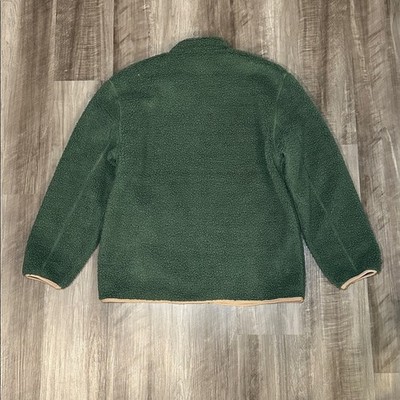 Scotch & Soda Pine Green Sherpa Full Zip Jacket - Medium | eBay