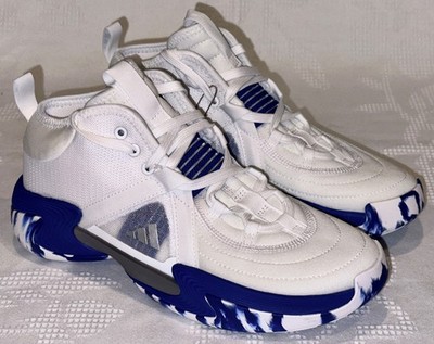 ADIDAS Exhibit Select White Roy Blue Basketball Shoes Sneakers Women 7.5 8 8.5 9