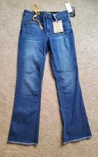 Democracy Raw Hem Med Wash Bootcut Jeans Sz 8