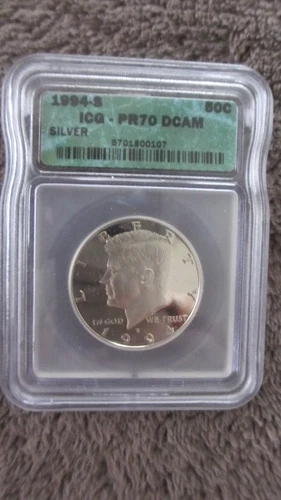 1994-S 50c Silver Proof Kennedy Half Dollar PR70 DCAM