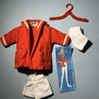 Vintage Mattel Barbie 3 Pieces To Resort Set # 963 : Hat, Jacket & Shorts