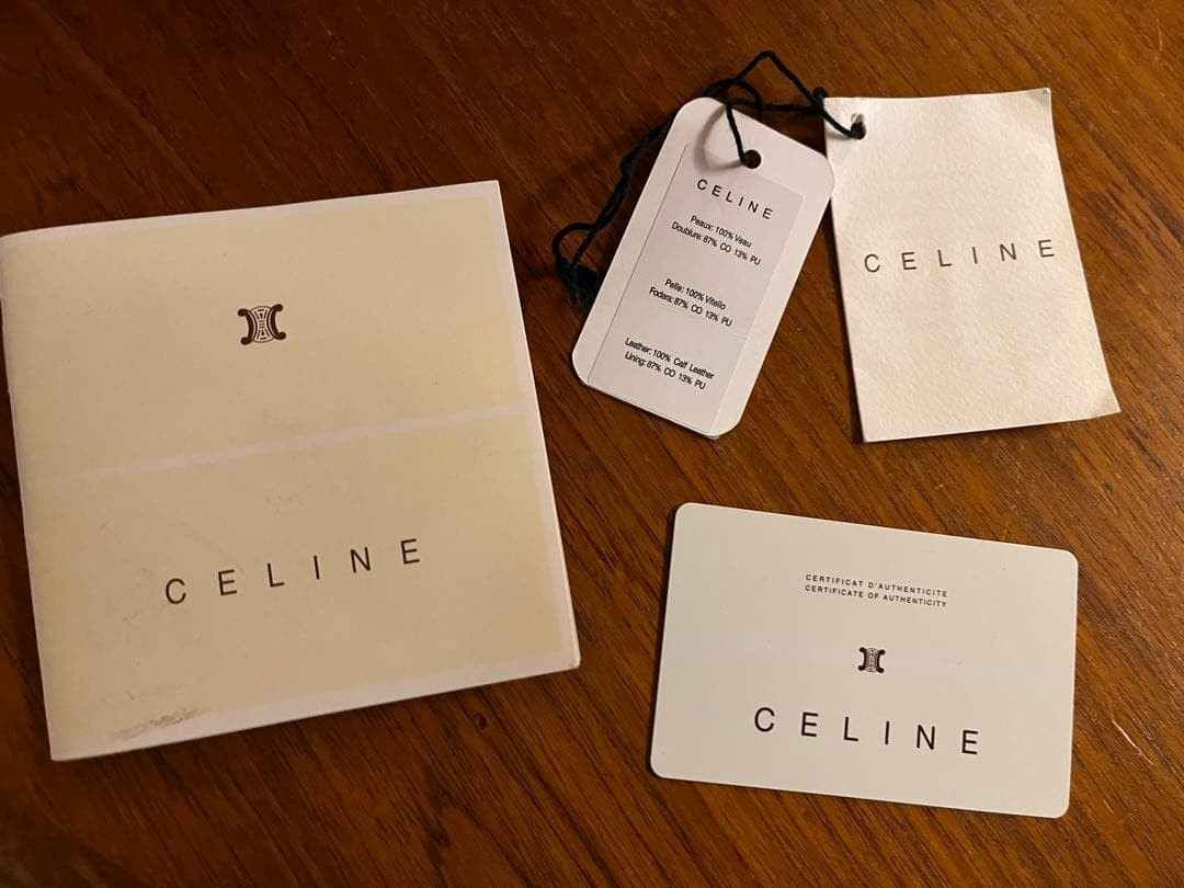 CELINE Pillow Python Embossed Leather Tote Bag Re… - image 9