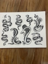 Antique vintage tattoo flash Milton Zeis supply house 1950s/1960s NOS