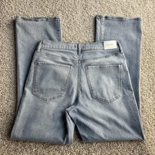 Express '90s Bootcut Jeans Womens 10R Light Wash Blue High Rise Stretch Denim