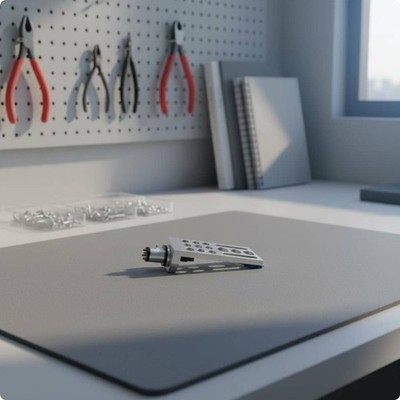 SME Headshell Silberkabel Aluminium-Headshell stabil für Schallplattenspieler