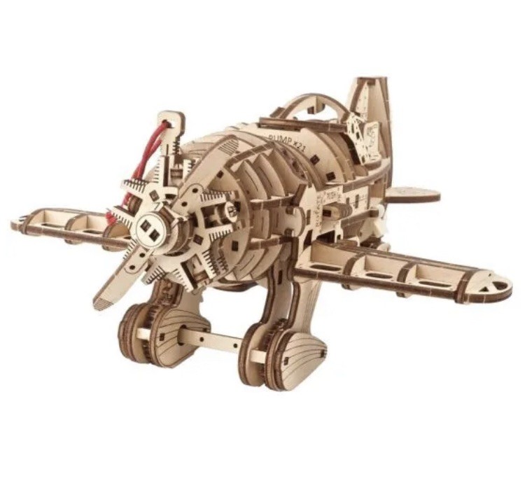 Mad Hornet Airplane Mechanical Plywood Model 7252 DIY Building Wood Craft Kits