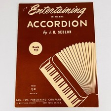 J H Sedlon Entertaining With The Accordion Book Six Edition Songbook Sheet Music