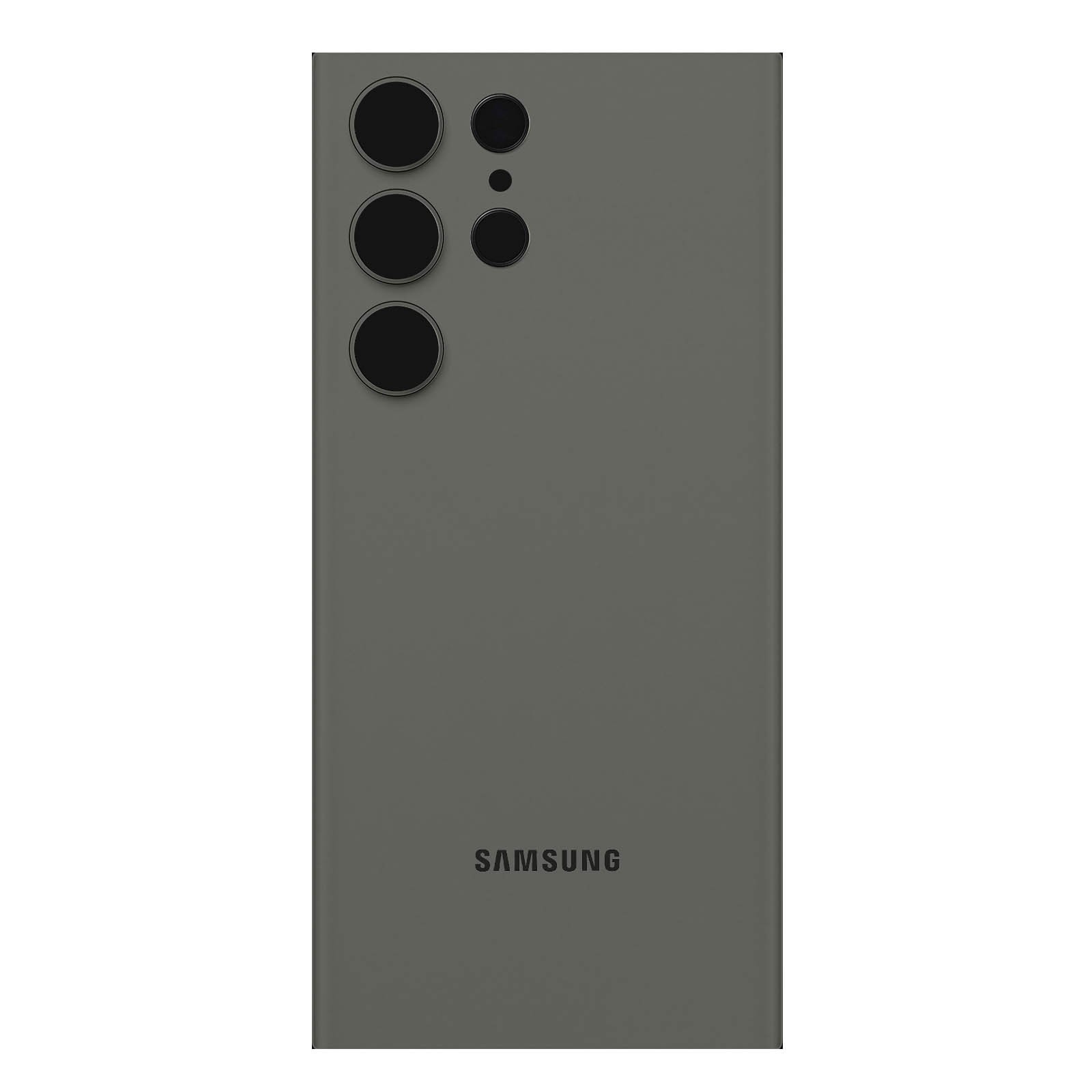 Cache batterie Galaxy S23 Ultra d'origine Service Pack vert en verre