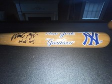 Wade Boggs Signed New York Yankees Mini Baseball Bat HOF 2005 Autograph 18”