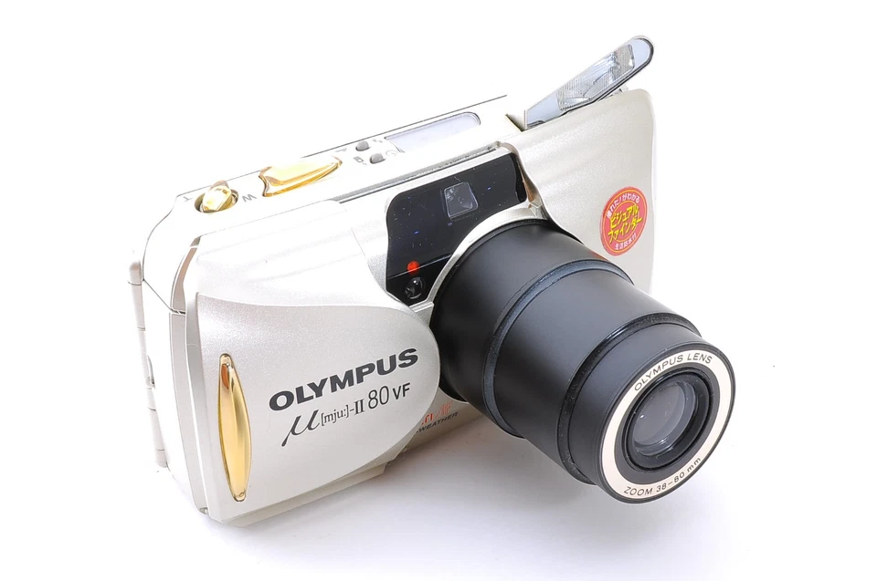 [Perto de ESTADO PERFEITO] Olympus μ mju II 80 VF panorama Point & Shoot 35mm filme JAPÃO #393 - Imagem 2 de 4