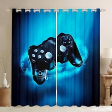Gaming Curtain Gamer Curtains for Teens Boys 42"W x 84"L Pack of 2 Multi 101