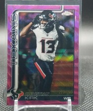 2025 Topps Chrome Football Christian Kirk Pink /250 Texans