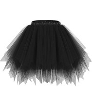 Bridesmay Women's Tutu Skirt 50s Vintage Ballet Bubble Dance Skirts for Cosplay