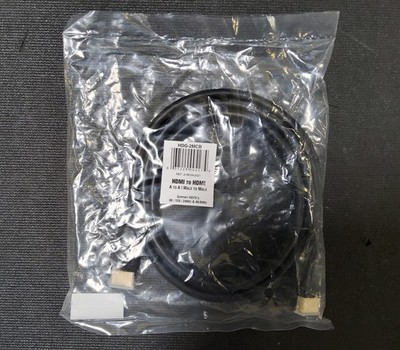 Lot of 2 6.5ft HDMI to HDMI Cable - Black | 60/120/240Hz & 4K/60Hz -QVS HDG-2MCB