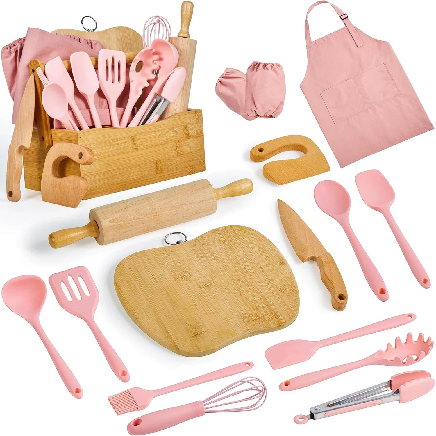 Pulcher Kids Cooking & Baking Sets Real Little Chef Utensils Kitchen...