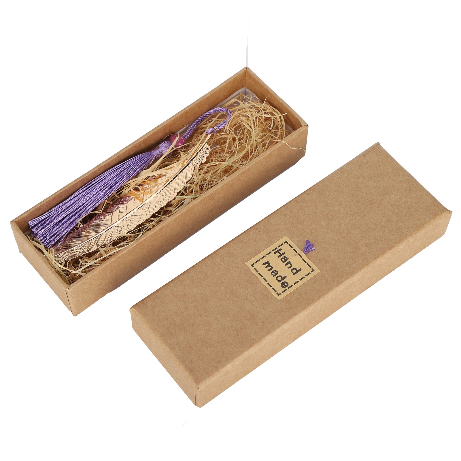 Metal Feather Shape Bookmarks Vintage Feather Bookmarks With Tassels Gifts For R