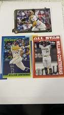 2025 Topps William Contreras/Brewers-3 Different Cards-35th Anniversary