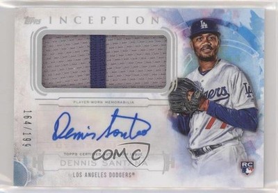 2019 Topps Inception 164/199 Dennis Santana #IAP-DS RPA Rookie Patch Auto RC 0q0