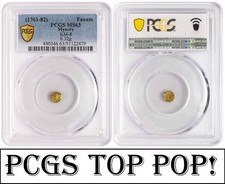 i-650743 India States Kingdom of Mysore Fanam ND (1761-1782) PCGS MS 63 BN.