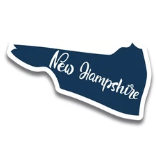 Magnet Me Up New Hampshire State Magnet Decal- 3x6"State Shaped Magnet, USA Made