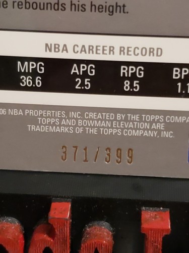 Bowman Elevation Blue #37 2006-07 Dirk Nowitzki 371/399 Mavericks Salón de la fama - Imagen 6 de 7