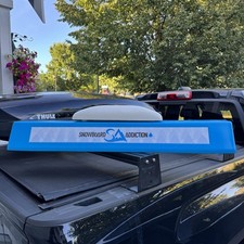 Snowboard Addiction Balance Bar Rail 40in Blue Plastic Jib Snowboard Trainer