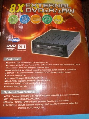 Liteon 8 X external DVD +_ R /RW 