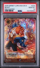 2025 DISNEY LORCANA EN 9-FABLED ENCHANTED 224 BEAST - GRACIOUS PRINCE PSA 10