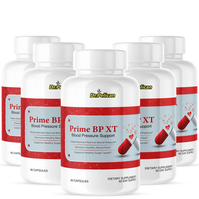 Prime BP XT- Blood Support- 5 Bottles- 300 Capsules