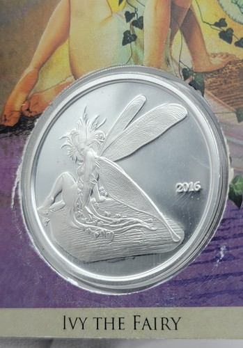 2016 Ivy The Fairy Ferris Collection 1 oncia .999 argento fine proof art sleeve certificato di autenticità - Foto 4 di 21