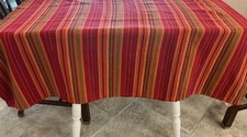 Cotton Striped Tablecloth