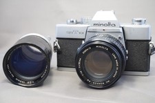 Minolta SRT101 35mm Film Camera MC Rokkor-PG 50mm F1.4 JUNK Lens Lot JAPAN