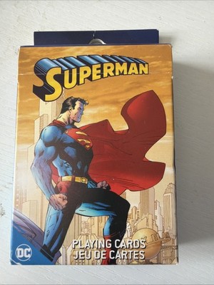 DC Comics SUPERMAN Spielkarten komplettes Deck von Wassermann Neu! Kostenloser Versand!