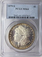 1879-S US Morgan SIlver Dollar PCGS Mint State MS64