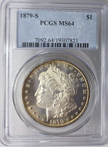 1879-S US Morgan SIlver Dollar PCGS Mint State MS64