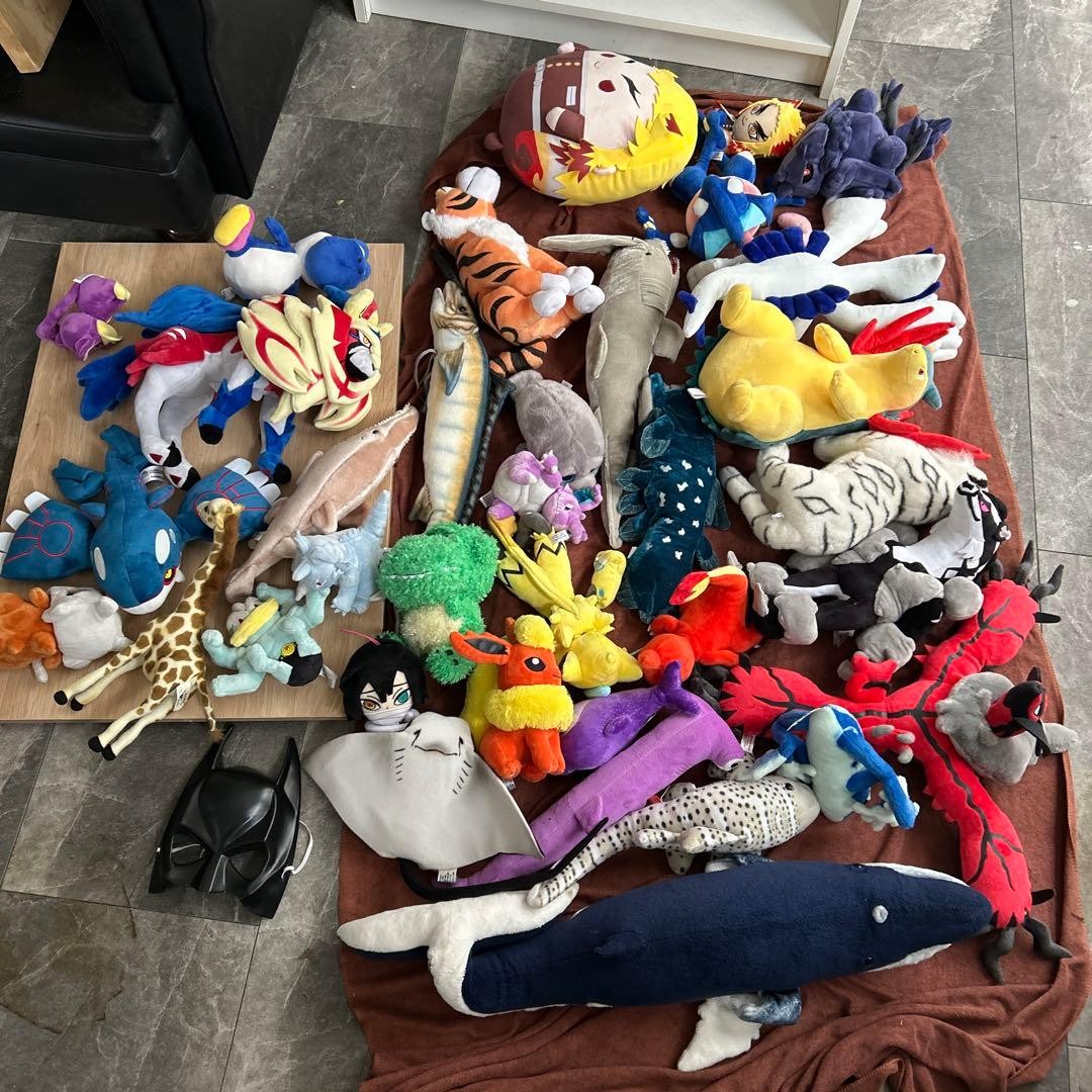 Pokemon Plush Toy Bulk Lot - 40+ Assorted Characters Multi-color Used