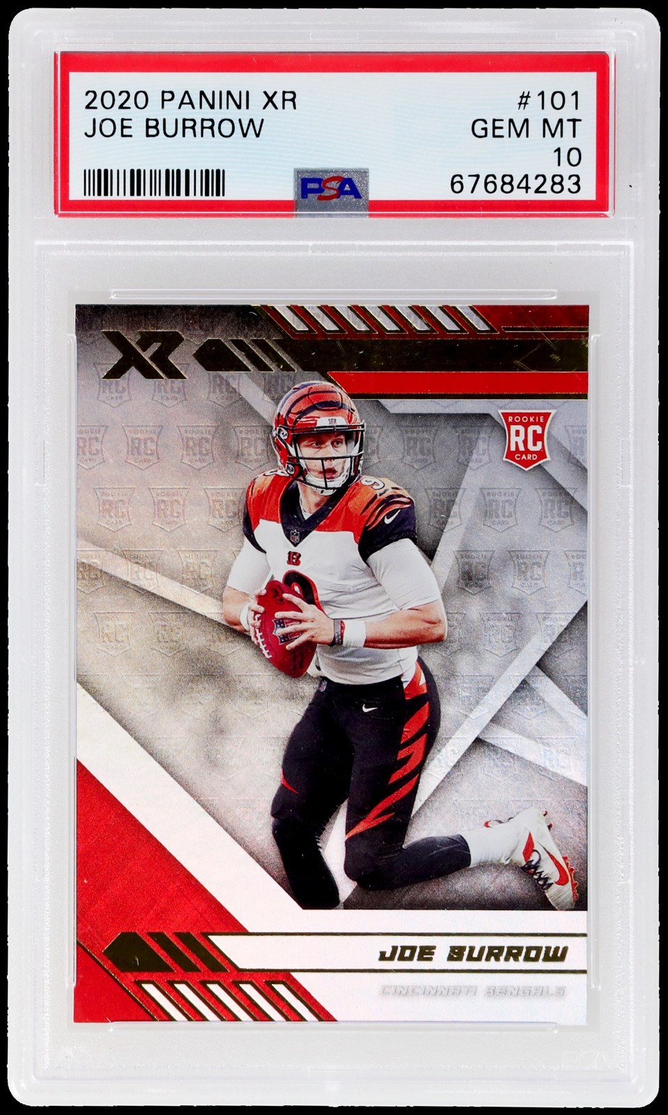 2020 Panini Xr Joe Burrow #101 PSA 10 RC Football Gem Mint Bengals