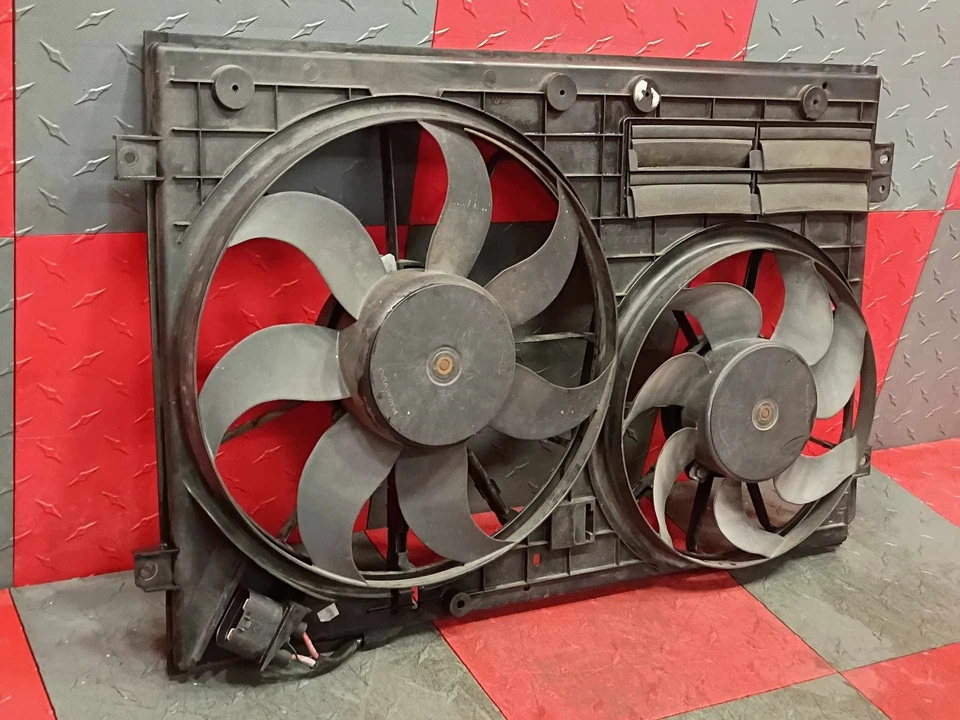 Conjunto de ventilador de refrigeración del motor eléctrico Volkswagen EOS 2007-2016 probado #1K0121207BC Foto 4 de 4