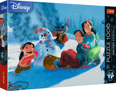 NEW Trefl Jigsaw Puzzle 1000 Pieces Premium Disney Lilo & Stitch Winter Stitch