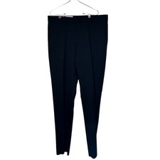 Michael Kors Mens Pants Jett Dress Wool Blend Black Trouser Slim 36 Long NWT