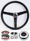48-59 Suburban Chevrolet pickup steering wheel RWB BOWTIE 14 3/4" VINTAGE BLACK