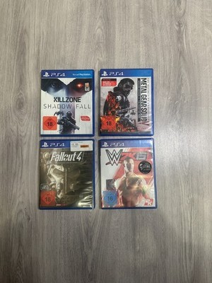 Sony PlayStation 4 PS4 4x Spiele - Killzone, Metal Gear Solid, Fallout 4, W2k16