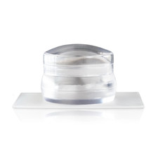 Silicone Nail Stamper French Manicure Stamping Jelly Nails Art + Scraper