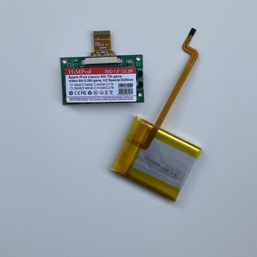 iPod Classic Video 128GB SSD + Case+2000mAh Battery Replace MK1231GAL MK8022GAA - Picture 5 of 5