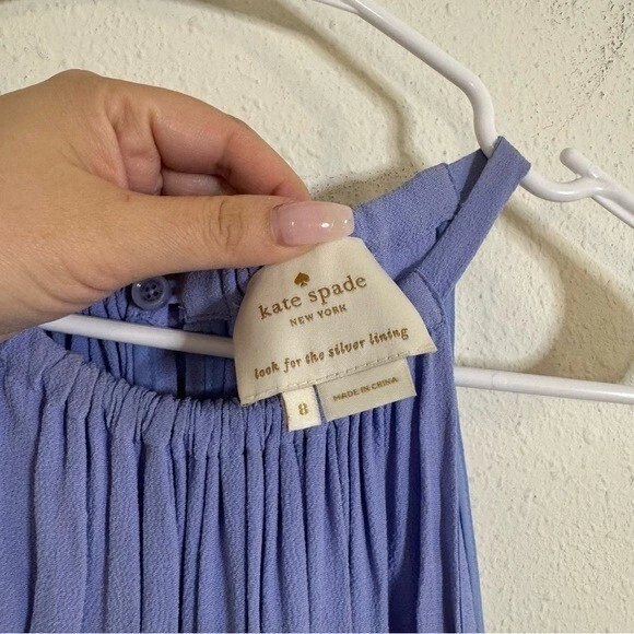 Abito midi Kate Spade pervinca senza maniche con ferretto taglia:8