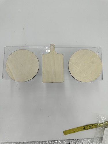 Drei Stück Holz Bauernhof Kuh Deko zum Basteln - Bild 3 von 4